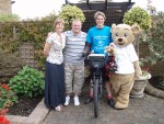 A bear, a frog, a bike and me.