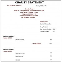 Charity Statements for July are now available...
